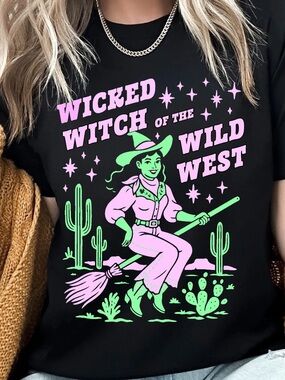 Wicked Witch of the Wild West Graphic Tee - Black